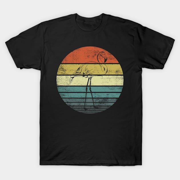 Flamingo Retro Vintage Sunset Graphic T-Shirt by stayilbee